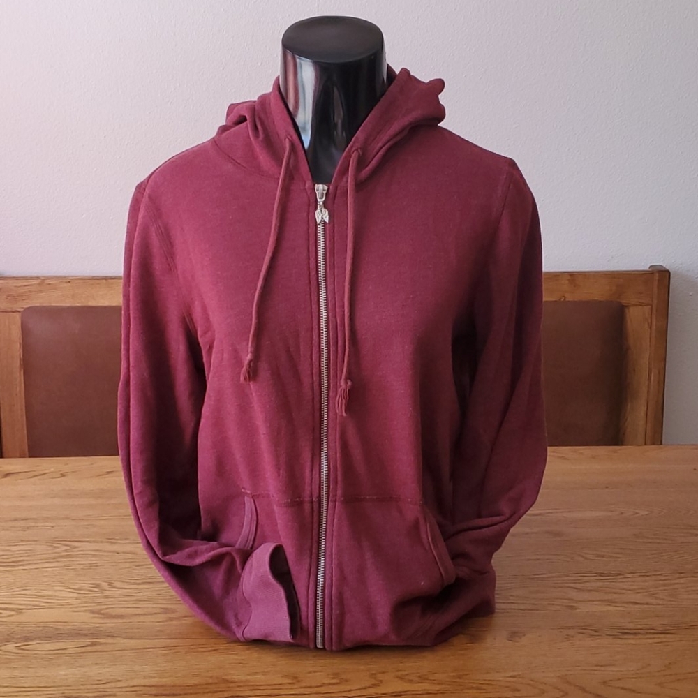 Maroon VS Angel hoodie.